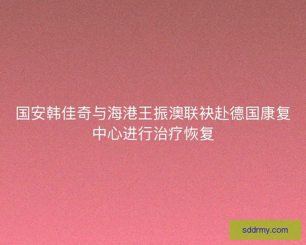 国安韩佳奇与海港王振澳联袂赴德国康复中心进行治疗恢复